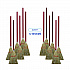 Corn/Fiber Brooms, Corn/Synthetic Fiber Bristles, 36