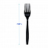 Heavyweight Polypropylene Cutlery, Fork, Plastic, Black, 1,000/Carton (FORKHWPPBLA)