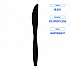Heavyweight Polypropylene Cutlery, Knife, Plastic, Black, 1,000/Carton (KNIFEHWPPBLA)