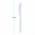 Mediumweight Polystyrene Cutlery, Knife, Plastic, White, 100/Box, 10 Boxes/Carton (KNIFEMWPSCT)