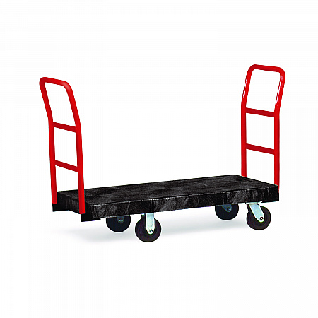 Heavy-Duty Platform Truck Cart, 1,200 lb Capacity, 24 x 48 Platform, Black (443610BLA)