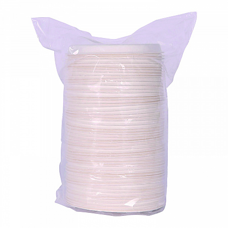 Vanguard Sugarcane Portion Cup Lid, Fits 4 oz Portion Cups, White, 1,800/Carton (EPSPCLID4NFA)