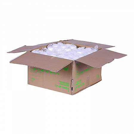 Vanguard Renewable and Compostable Sugarcane Portion Cups, 4 oz, White, 1,000/Carton (EPSPC4NFA)