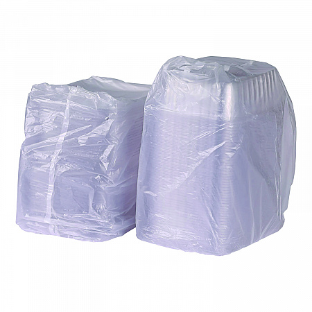 Renewable and Compostable Rectangular Deli Containers, 48 oz, 8 x 6 x 2, Clear, Plastic, 50/Pack, 4 Packs/Carton (EPRC48)