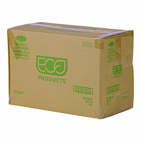 Renewable and Compostable Lids, Fits 24, 32 and 48 oz Salad Bowls, Clear, Plastic, 300/Carton (EPSBLID)