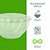 Renewable and Compostable Salad Bowls with Lids, 32 oz, Clear, Plastic, 50/Pack, 3 Packs/Carton (EPSB32)