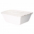 Vanguard Folia Renewable and Compostable Take-Out Container, 3 Compartments, 35 oz, 5.8 x 6.9 x 2.5, White, Sugarcane, 300/CT (EPFSC35NFA)