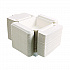 Vanguard Folia Renewable and Compostable Take-Out Container, 3 Compartments, 22 oz, 5.39 x 5.94 x 2, White, Sugarcane, 300/CT (EPFSC22NFA)