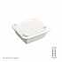 Vanguard Folia Renewable and Compostable Take-Out Container, 3 Compartments, 22 oz, 5.39 x 5.94 x 2, White, Sugarcane, 300/CT (EPFSC22NFA)
