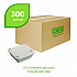 Vanguard Folia Renewable and Compostable Take-Out Container, 3 Compartments, 22 oz, 5.39 x 5.94 x 2, White, Sugarcane, 300/CT (EPFSC22NFA)