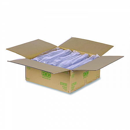 GreenStripe Cold Cup Dome Lids, With Hole, Fits 9 oz to 24 oz Cold Cups, Plastic, Clear, 100/Pack, 10 Packs/Carton (EPDLCC)