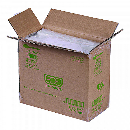 Cutlery for Cutlerease Dispensing System, Spoon, Plastic, White, 960/Carton (EPCE6SPWHT)