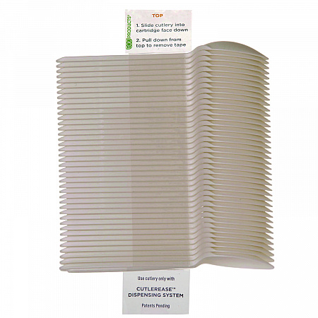 Cutlery for Cutlerease Dispensing System, Spoon, Plastic, White, 960/Carton (EPCE6SPWHT)