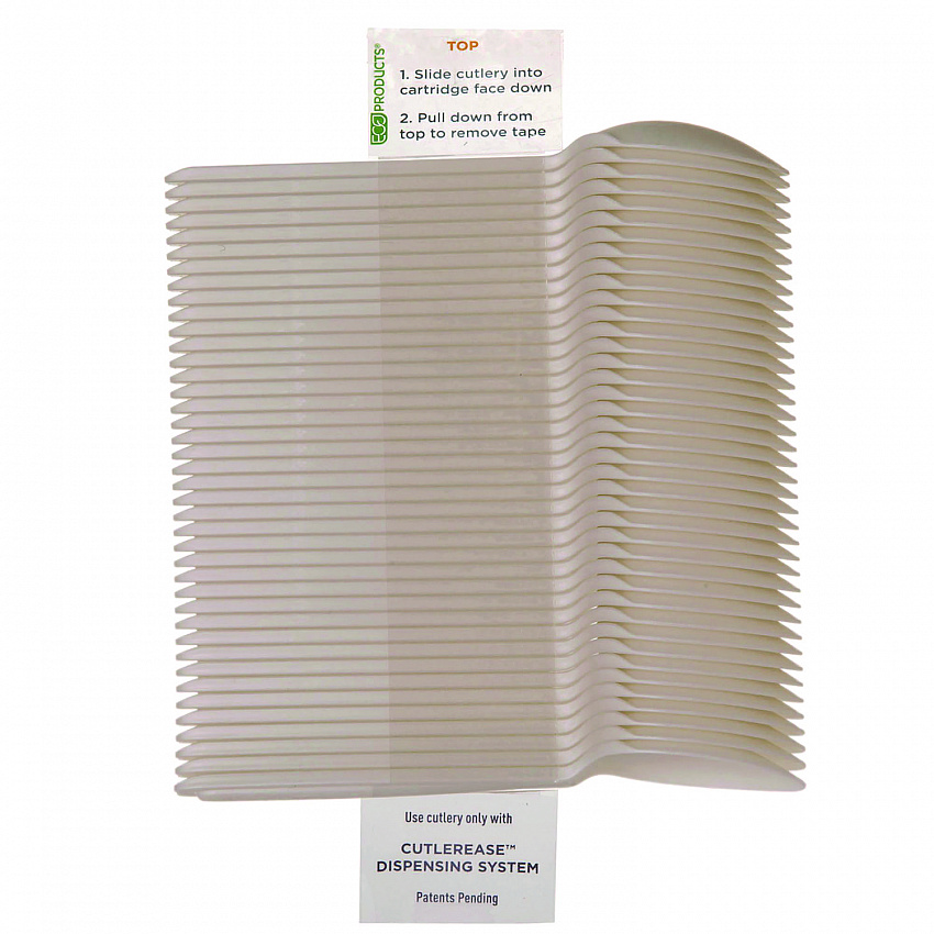 Cutlery for Cutlerease Dispensing System, Spoon, Plastic, White, 960/Carton (EPCE6SPWHT)
