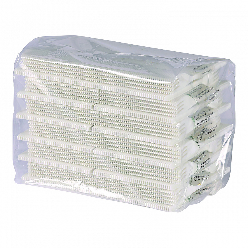 Cutlery for Cutlerease Dispensing System, Fork, Plastic, White, 960/Carton (EPCE6FKWHT)