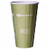 World Art Renewable and Compostable Insulated Hot Cups, 16 oz, Paper, Brown/White, 40/Pack, 15 Packs/Carton (EPBNHC16WD)