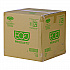 Renewable and Compostable Clear Clamshell Hinged Food Containers, 8 x 8 x 3, Plastic, 80/Pack, 2 Packs/Carton (EPLC81)