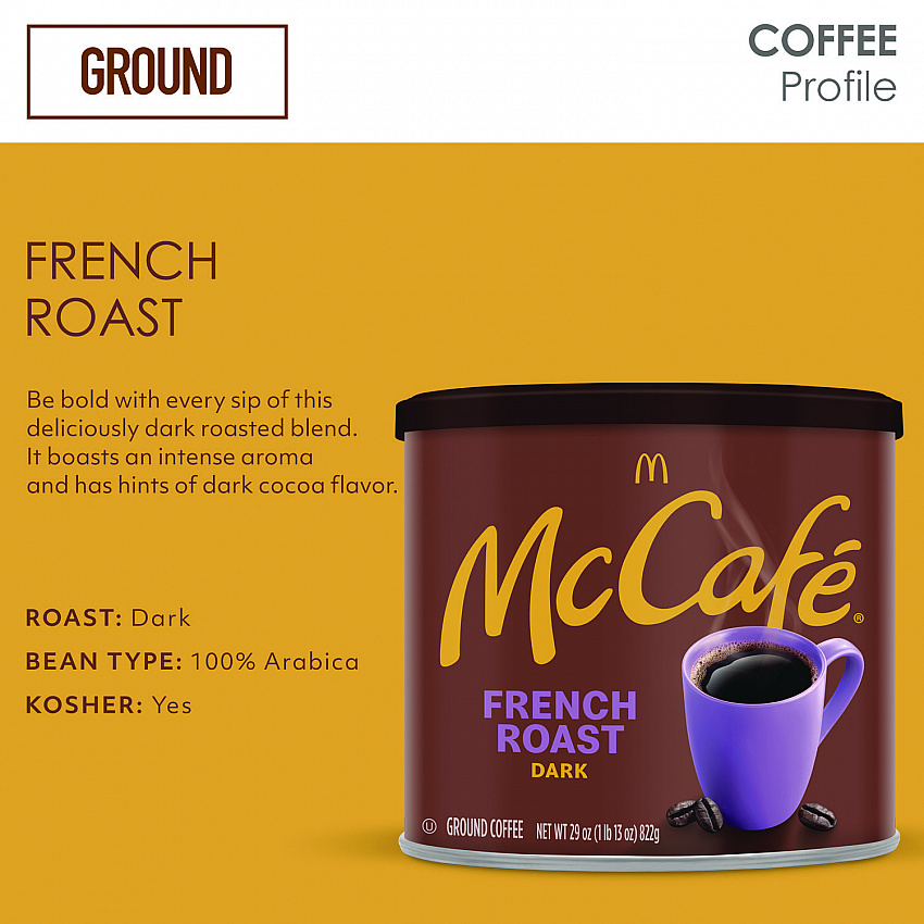 Ground Coffee, French Roast, 29 oz Can (7831EA)