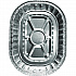 Giant Rack Roaster Pan, 272 oz, 14.43 x 3.12 x 17.68, Silver, Aluminum, 100/Carton (32400100)