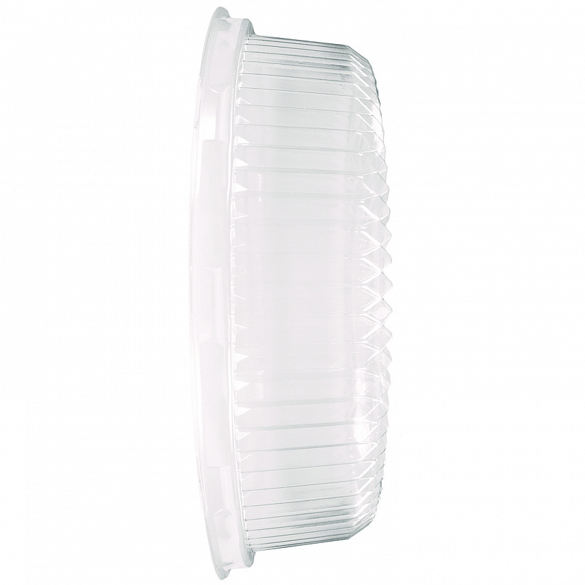 Plastic Dome Lids, Embossed, Fits 4012/4013, 12" Diameter, Clear, 25/Carton (4012DL)
