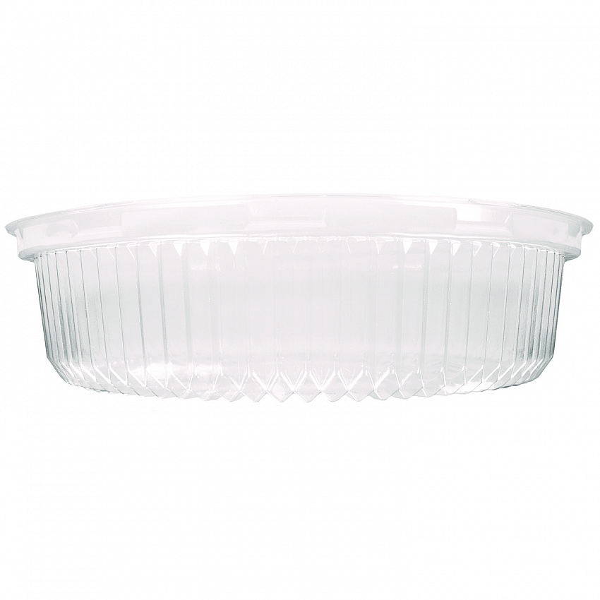 Plastic Dome Lids, Embossed, Fits 4012/4013, 12" Diameter, Clear, 25/Carton (4012DL)