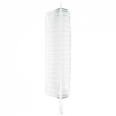 Handi-Lock Single Compartment Food Container, 12 oz, 8.63 x 2.75 x 5.25, Clear, Plastic, 500/Carton (6051S500)