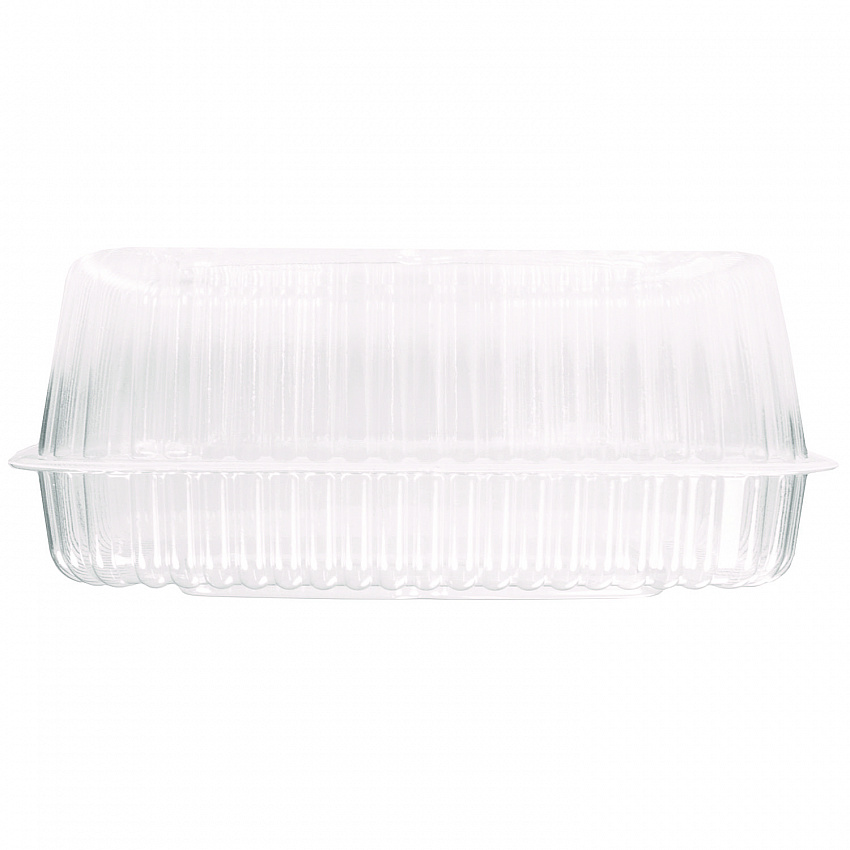 Handi-Lock Single Compartment Food Container, 46 oz, 8 x 3 x 8.87, Clear, Plastic, 250/Carton (6091S250)