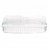 Handi-Lock Three-Compartment Food Container, 8 x 3 x 8.87, Clear, Plastic, 250/Carton (6093S250)