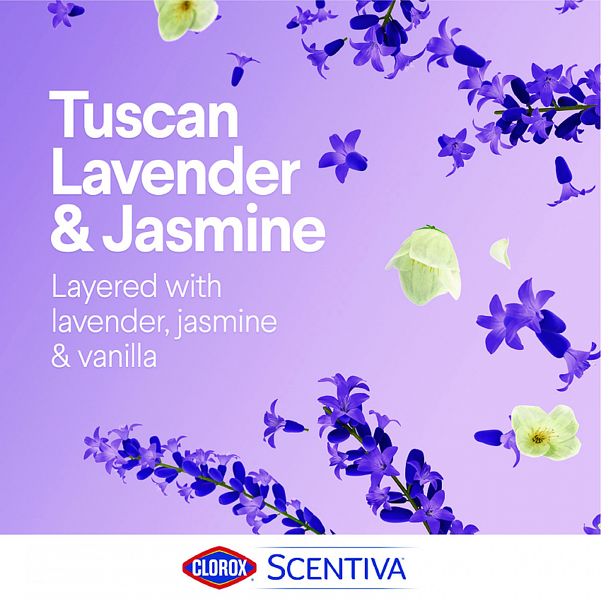 Scentiva Bleach Free Cleaning Wipes, 7.75 x 7, Tuscan Lavender and Jasmine, 75/Canister (60040)