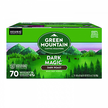 Dark Magic Extra Bold Coffee K-Cups, Regular, 70/Box (5000373740)
