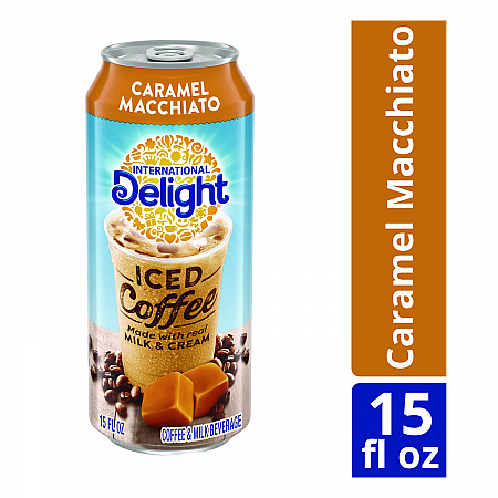 Iced Coffee, Caramel Macchiato, 15 oz Can, 12/Carton (WWI07500)
