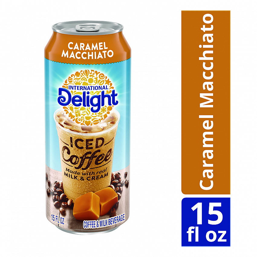 Iced Coffee, Caramel Macchiato, 15 oz Can, 12/Carton (WWI07500)
