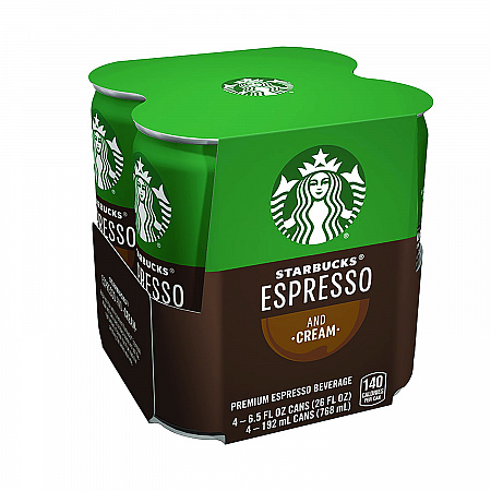 Cold Brew Coffee, Doubleshot Espresso and Cream, 6.5 oz Can, 24/Carton (PEP10451)