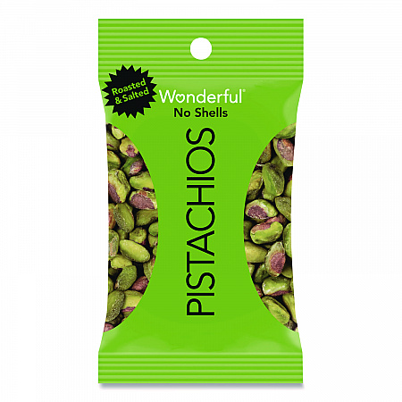 No Shells Roasted and Salted Pistachios Variety Pack, Assorted Flavors, 0.75 oz Bag, 24/Carton (PAR70086)