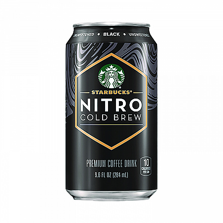 Nitro Cold Brew Coffee, Black Unsweetened, 9.6 oz Can, 12/Carton (PEP19286)