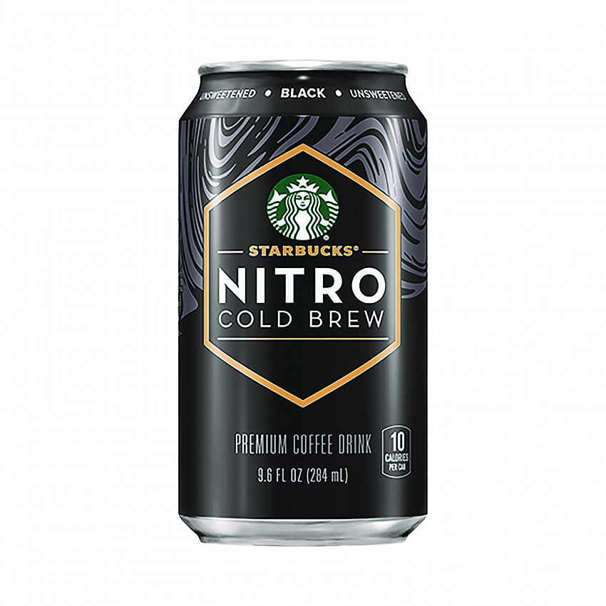 Nitro Cold Brew Coffee, Black Unsweetened, 9.6 oz Can, 12/Carton (PEP19286)