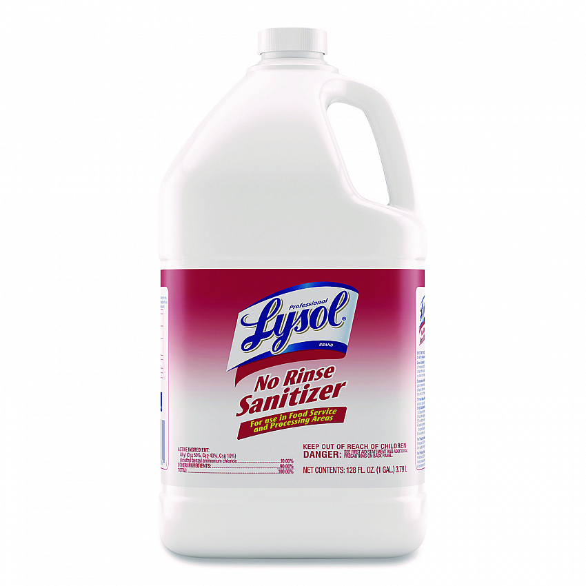 No Rinse Sanitizer Concentrate, Unscented, 1 gal Bottle, 4/Carton (74389)