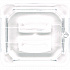 StorPlus Polycarbonate Handled Universal Lid, 6.31 x 6.88 x 0.88, Clear, Plastic (10310U07)