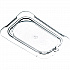 StorPlus Polycarbonate Flat Universal Lid, 4.31 x 6.88 x 0.44, Clear, Plastic (10336U07)