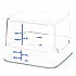 Squares Polycarbonate Food Storage Container, 12 qt, 11.13 x 11.13 x 8.25, Clear, Plastic (1195407)