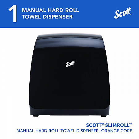 Slimroll Manual Towel Dispenser, 12.65 x 13.02 x 7.18, Black (47092)