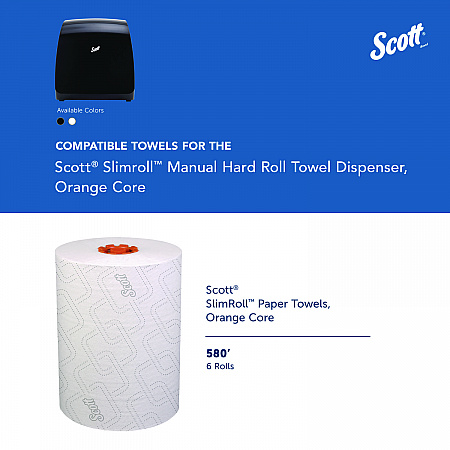 Slimroll Manual Towel Dispenser, 12.65 x 13.02 x 7.18, Black (47092)