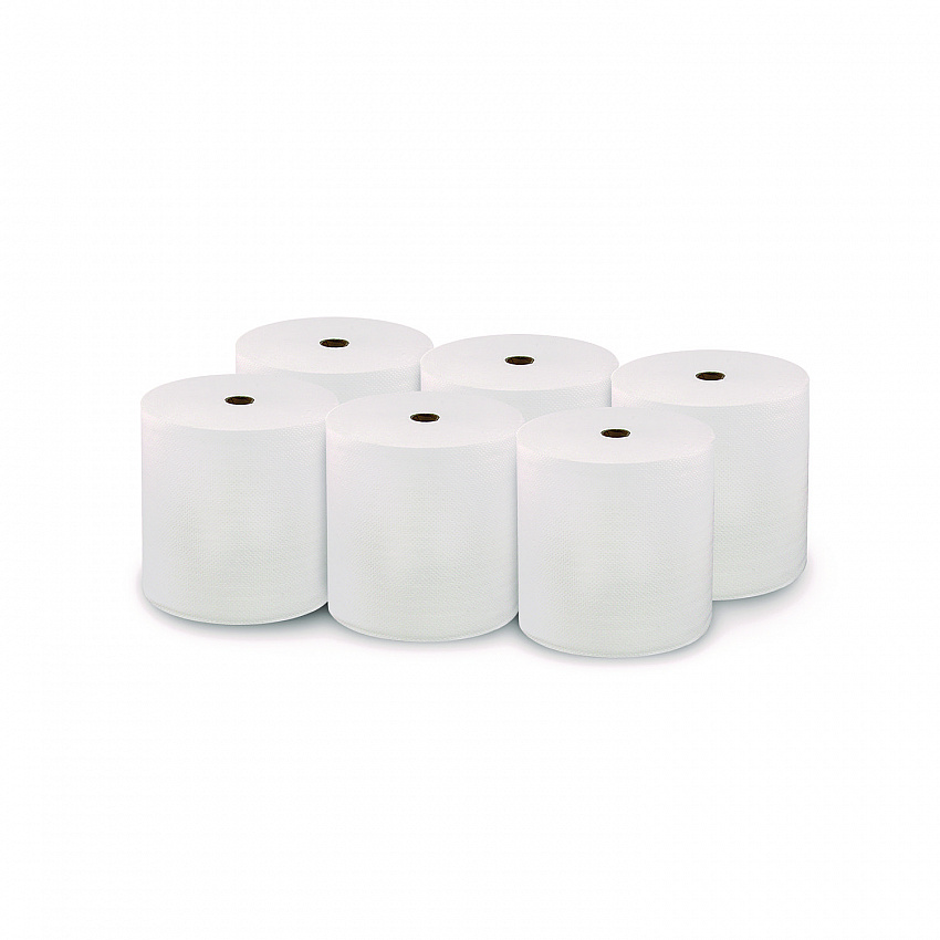 Hard Wound Roll Towel. 1-Ply, 7" x 1,000 ft, White, 6 Rolls/Carton (46902)