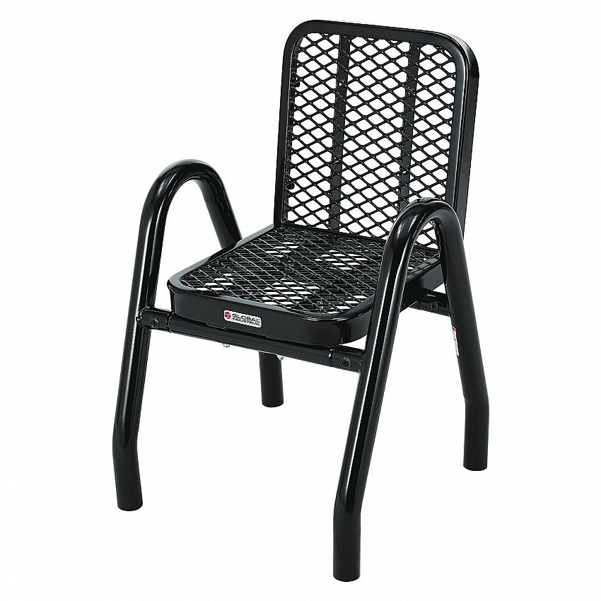 Outdoor Dining Set, Round, 36" dia x 29"h, Black Top, Black Base/Legs (348122BK)