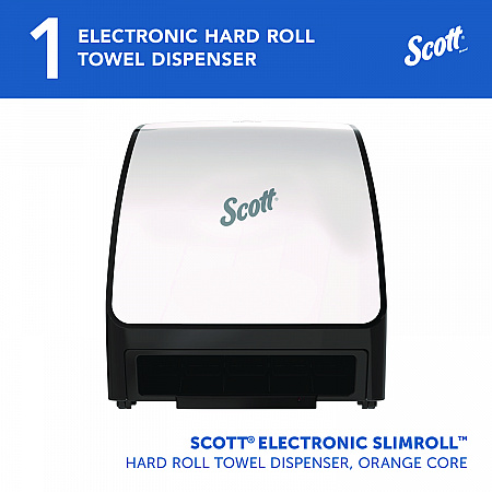 Slimroll Electronic Towel Dispenser, 12.35 x 7.25 x 11.8, White/Black (47259)