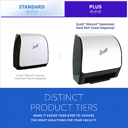 Slimroll Electronic Towel Dispenser, 12.35 x 7.25 x 11.8, White/Black (47259)