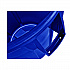Vented Round Brute Container, 32 gal, Plastic, Blue (2632BLU)