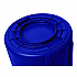 Vented Round Brute Container, 32 gal, Plastic, Blue (2632BLU)