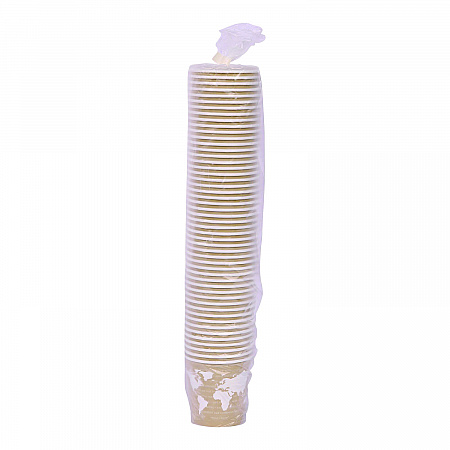 WorldArt Hot Cups, 4 oz, Paper, Tan, 1,000/Carton (EPBHC4WA)