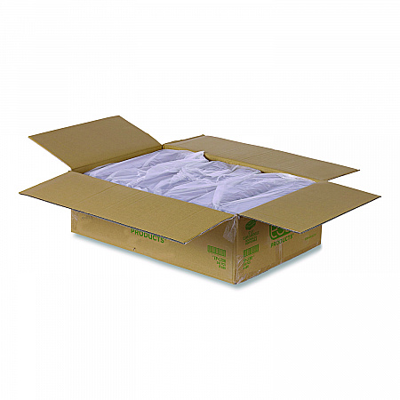 Renewable and Compostable Clear Clamshell Hinged Food Containers, 9 x 6 x 3, Plastic, 80/Pack, 3 Packs/Carton (EPLC96)